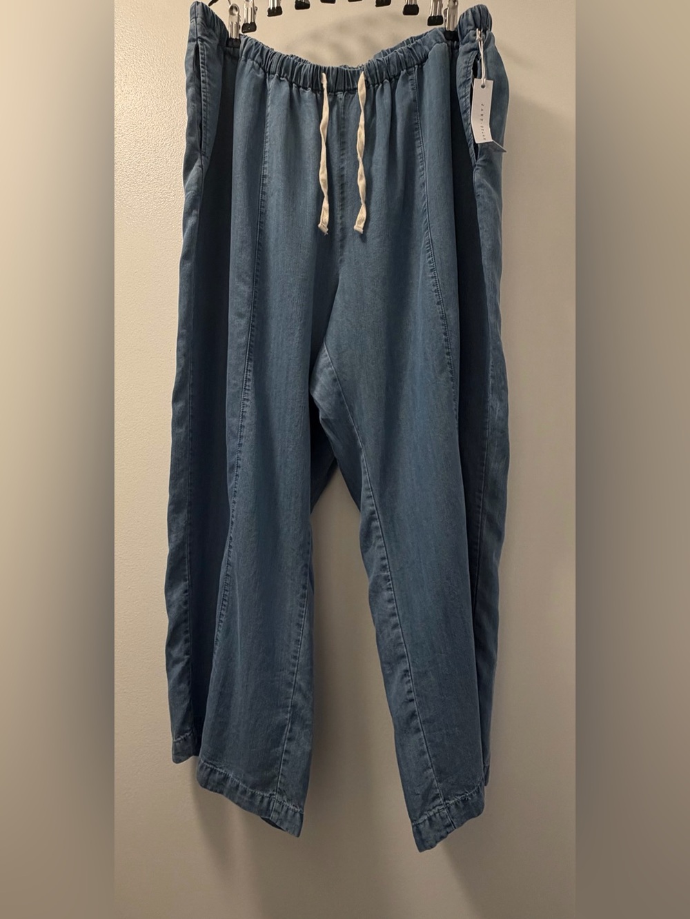 NWT Jane + Delancey Blue Lyocell Wide-Leg Pants / Jeans Size 3X